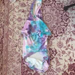 Colorful Tie-Dye Dog Hoodie